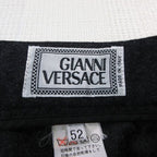 Versace Vintage Gianni Trousers 3 Tuck Pants Cashmere Wool