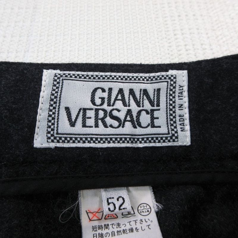 Versace Vintage Gianni Trousers 3 Tuck Pants Cashmere Wool