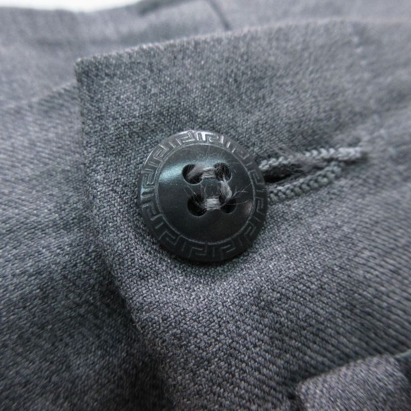 Versace Vintage Gianni Trousers 3 Tuck Pants Wool 52