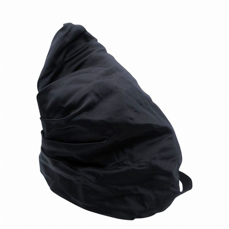 Prada Silk Turban Bandana Cap Hat Hair Black