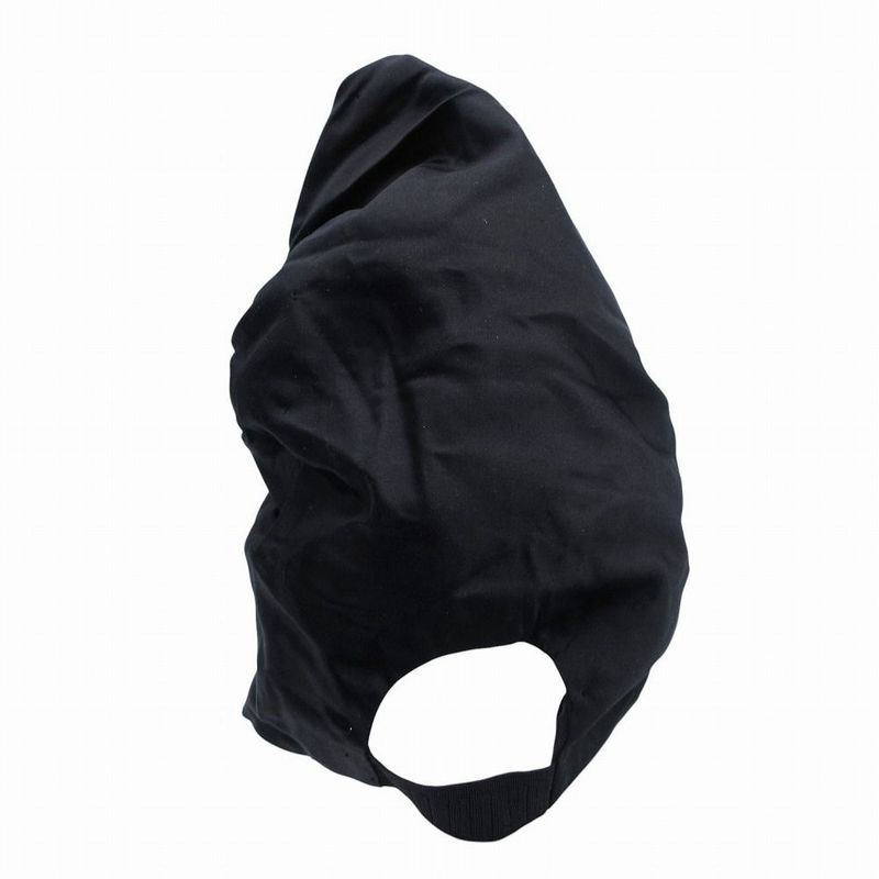 Prada Silk Turban Bandana Cap Hat Hair Black