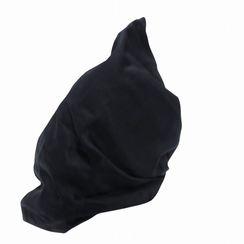 Prada Silk Turban Bandana Cap Hat Hair Black