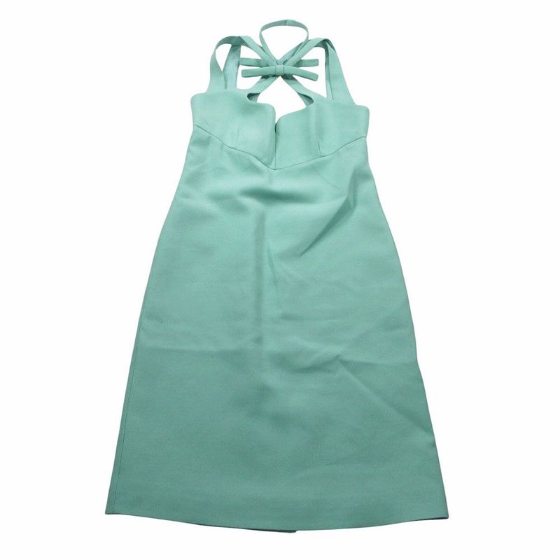 Gucci Silk Blend Camisole Dress Knee Length Light Green 36