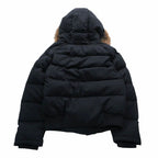 Bvlgari Moncler Coyote Rabbit Fur Down Jacket Black 1