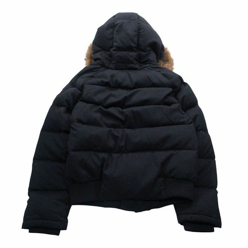 Bvlgari Moncler Coyote Rabbit Fur Down Jacket Black 1