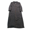 Chanel Tweed Long Coat Brown Black 44 XL