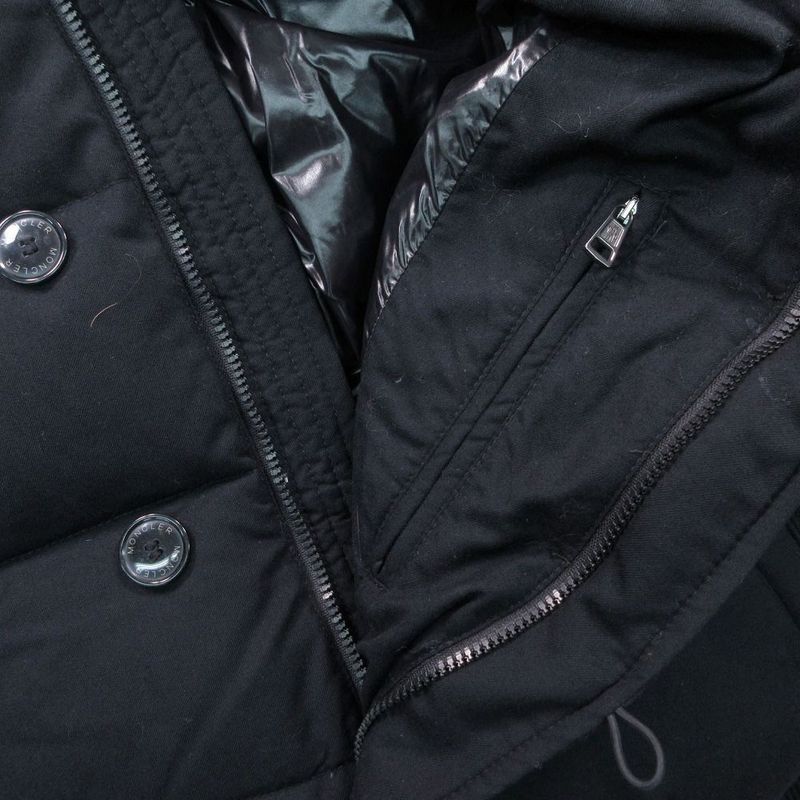 Bvlgari Moncler Coyote Rabbit Fur Down Jacket Black 1