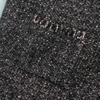 Chanel Tweed Long Coat Brown Black 44 XL