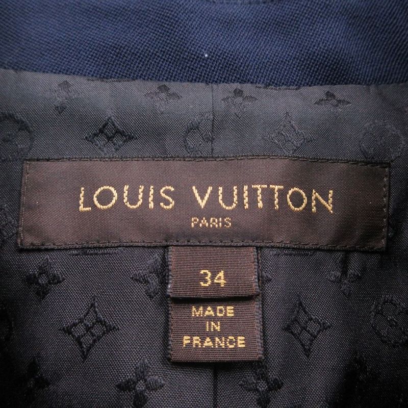 Louis Vuitton Double Breasted Tailored Jacket Monogram Lining