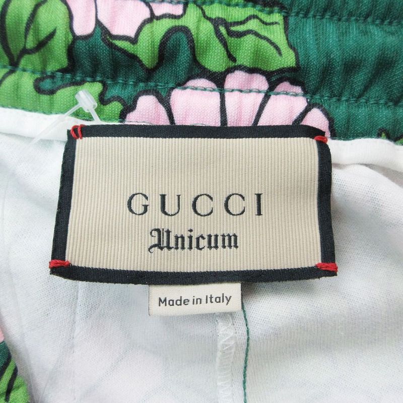 Gucci Ken Scott Sideline Flower Print Sweatpants S Green