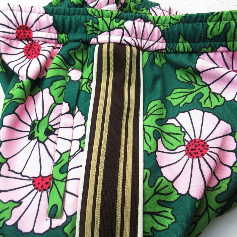 Gucci Ken Scott Sideline Flower Print Sweatpants S Green