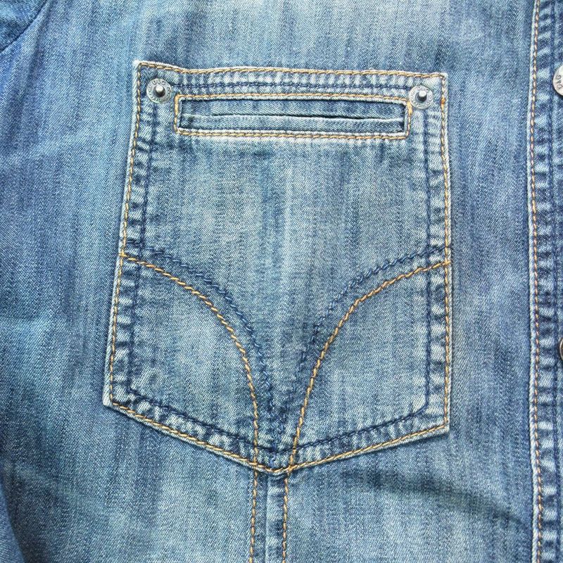 Dolce & Gabbana D&G Denim Dungari Shirt Jeanius Mind Long Sleeve