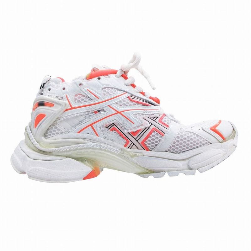 Balenciaga Runner Low Cut Sneakers Shoes White Orange