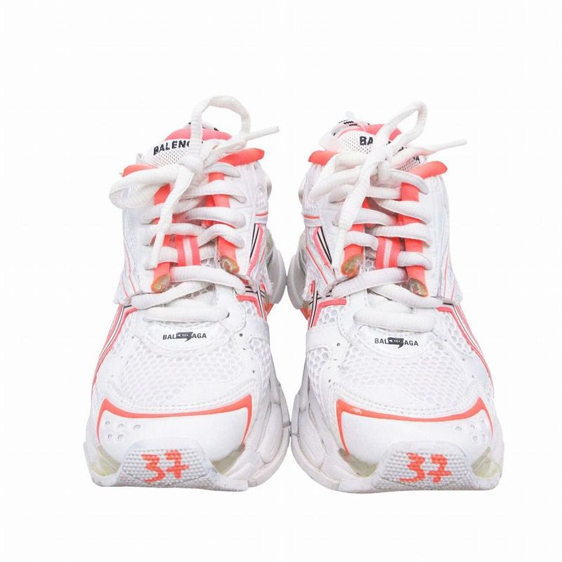 Balenciaga Runner Low Cut Sneakers Shoes White Orange