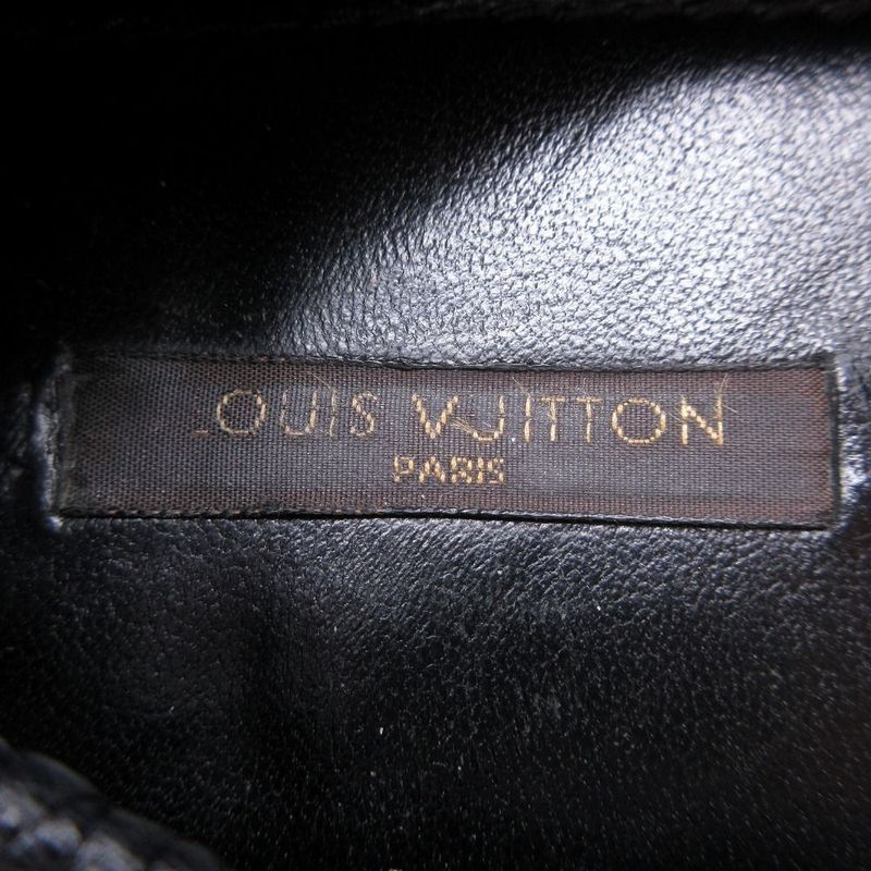Louis Vuitton Leather Tassel Moccasins Driving Shoes Black