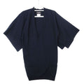 Chanel Cashmere Knit Sweater V-neck Cape Style 40 L Navy