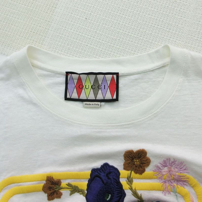 Gucci T-Shirt Short Sleeve Floral Pattern