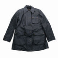 Fendi Coating Stand Collar Coat with Inner Vest Layered Black 40