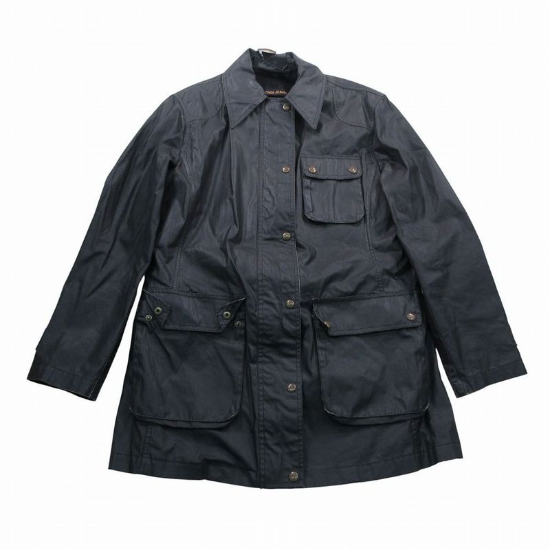 Fendi Coating Stand Collar Coat with Inner Vest Layered Black 40