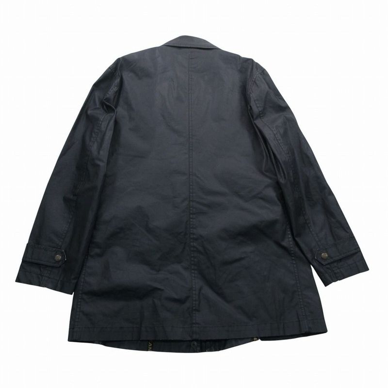 Fendi Coating Stand Collar Coat with Inner Vest Layered Black 40