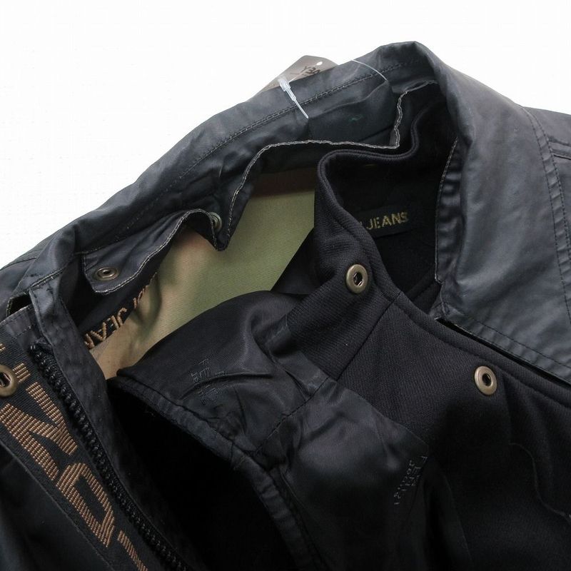 Fendi Coating Stand Collar Coat with Inner Vest Layered Black 40