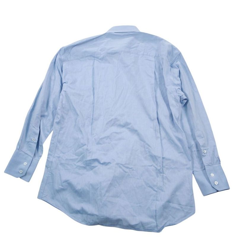 Gucci Button Down Dress Shirt Top 9 Buttons Long Sleeves 41 16 XL Light Blue