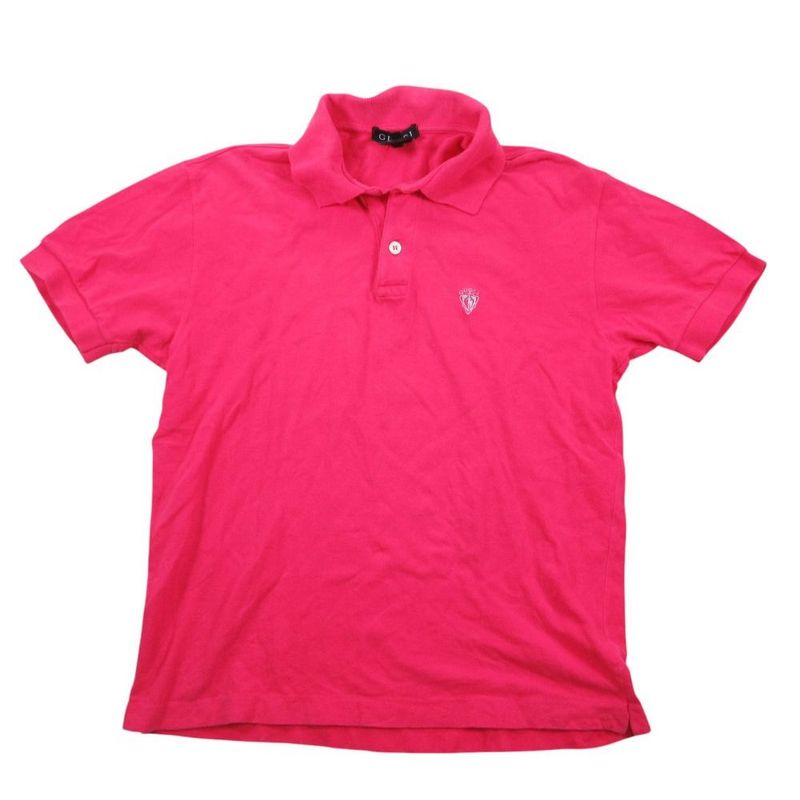 Gucci Logo Embroidery Regular Color Cotton Rib Polo Shirt Pique Top Short