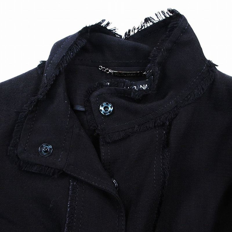 Dolce & Gabbana Rayon Stand Color Coat 36