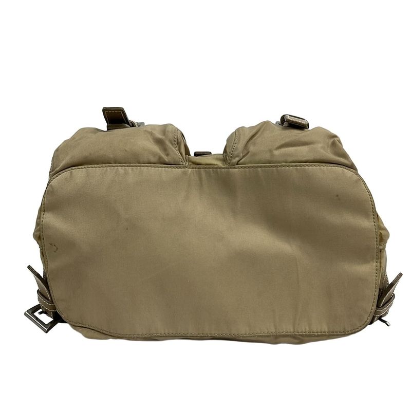 Prada Backpack Beige Leather