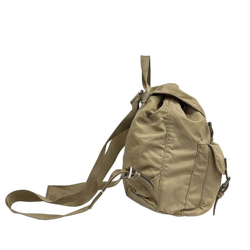 Prada Backpack Beige Leather