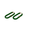 Bottega Veneta Earrings Chain Green Gold