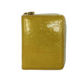 Louis Vuitton Bifold Wallet Monogram Vernis Bloom Soft Beige Leather