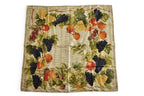 Gucci Scarf Vintage Large Fruit Pattern Beige Multi