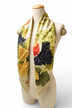 Gucci Scarf Vintage Large Fruit Pattern Beige Multi