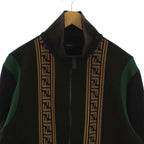 Fendi Zucca Pattern Jacket Black Beige