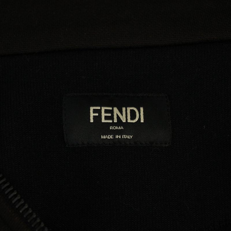 Fendi Zucca Pattern Jacket Black Beige