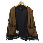 Fendi Zucca Pattern Jacket Black Beige