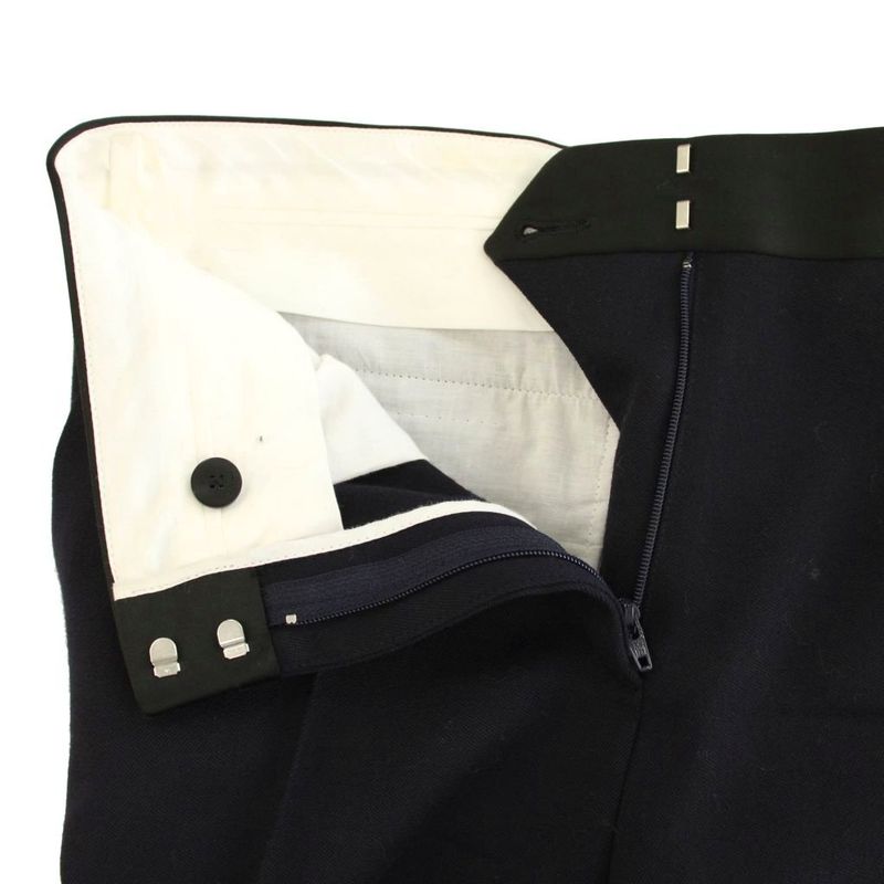 Celine Phoebe Philo Era Pants Wool 34 Navy Full Length 2 YM