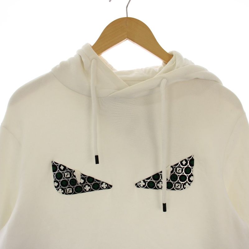 Fendi Trump Motif Bugs Eye Mon Star Pullover Hoodie Long Sleeve Fleece Sweater