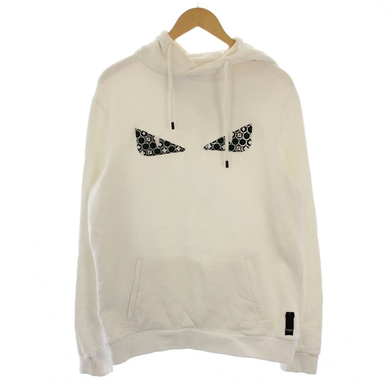 Fendi Trump Motif Bugs Eye Mon Star Pullover Hoodie Long Sleeve Fleece Sweater