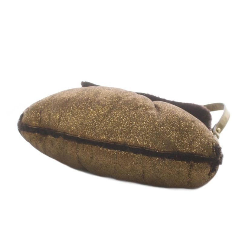 Fendi Shoulder Bag Mouton Gold