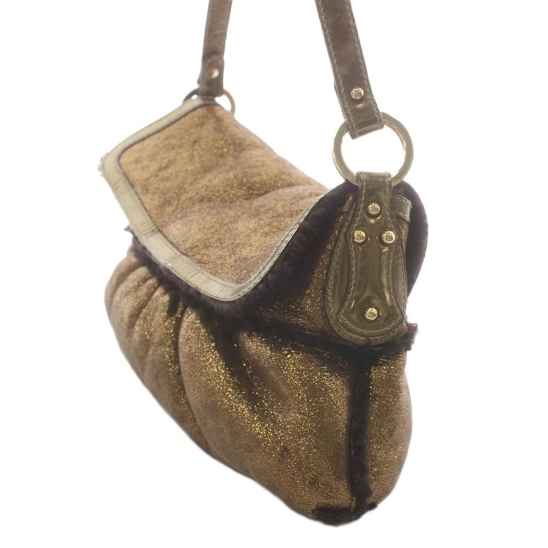 Fendi Shoulder Bag Mouton Gold
