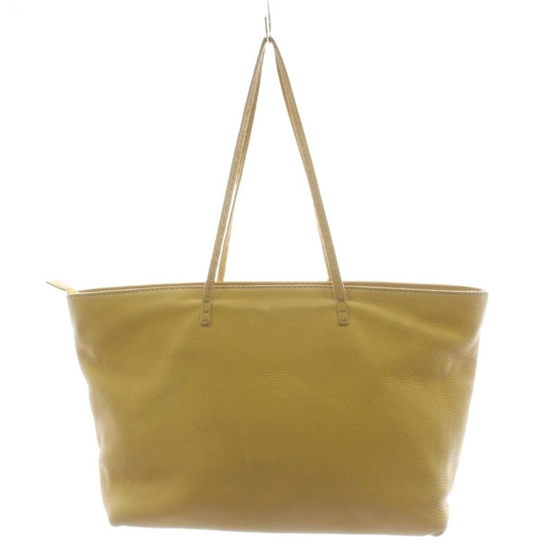 Fendi Selleria Horse Shoulder Bag Tote Leather Yellow