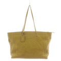 Fendi Selleria Horse Shoulder Bag Tote Leather Yellow