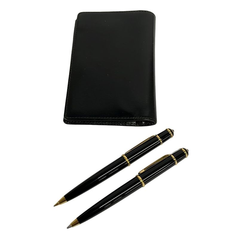 Cartier Diavolo Black Gold Stationery Writing Instrument Set Shoulder Bag