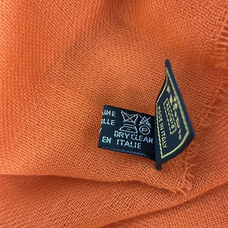 Fendi Shawl Orange Wool