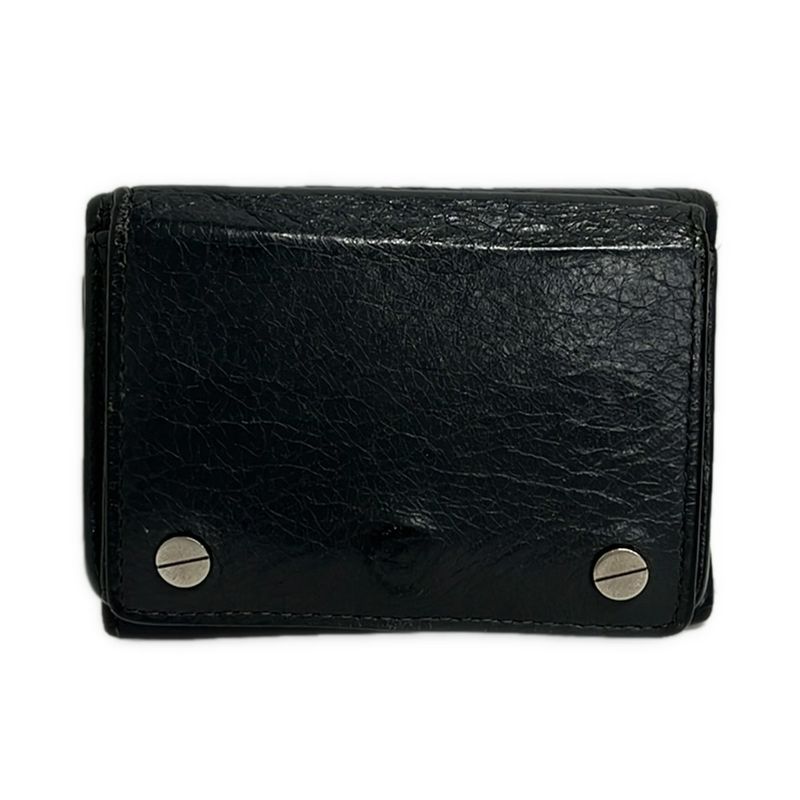 Balenciaga Bifold Wallet Black Leather