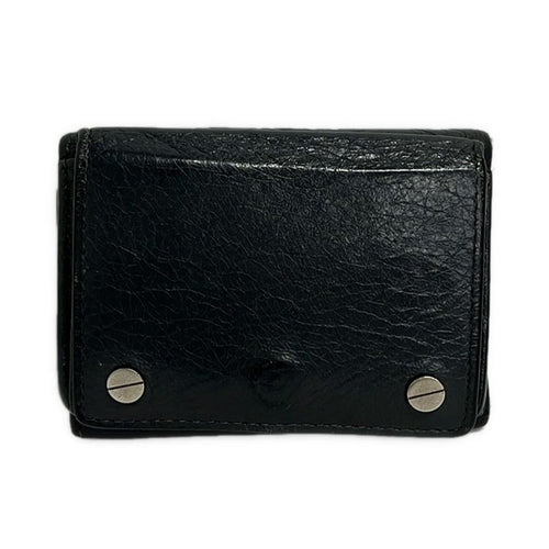 Balenciaga Bifold Wallet Black Leather
