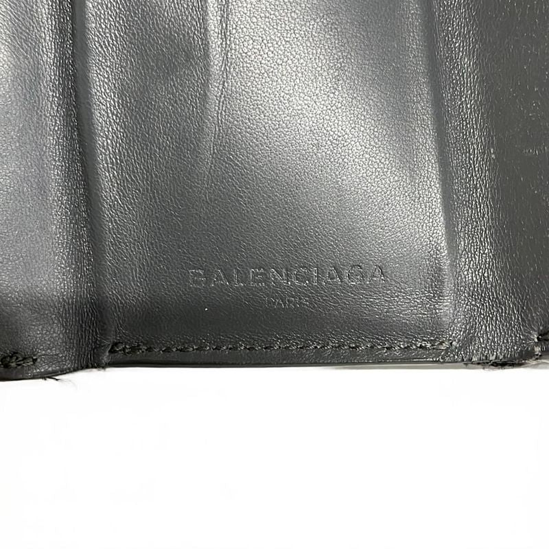 Balenciaga Bifold Wallet Black Leather