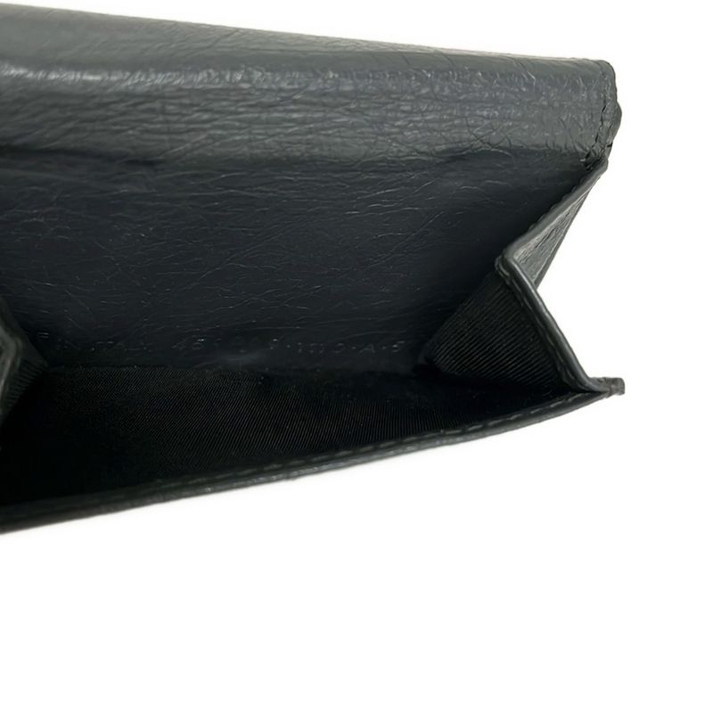 Balenciaga Bifold Wallet Black Leather